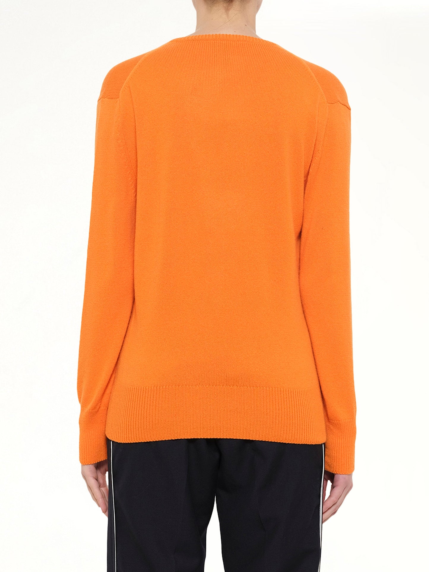 LOEWE V Neck Sweater (Orange)
