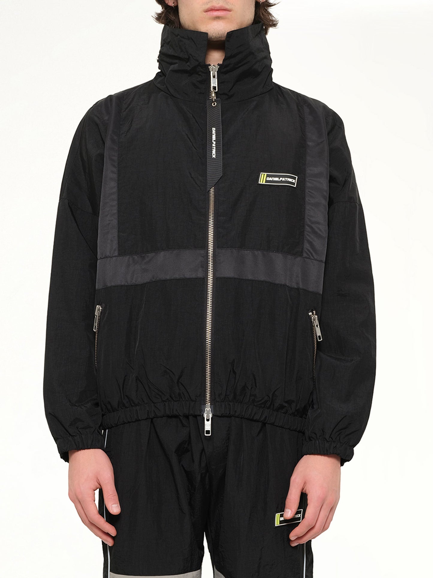 Image of Coats & Jackets. Product name - 2020 Track Jacket in Blk/Pink colour by brand - DANIEL PATRICK