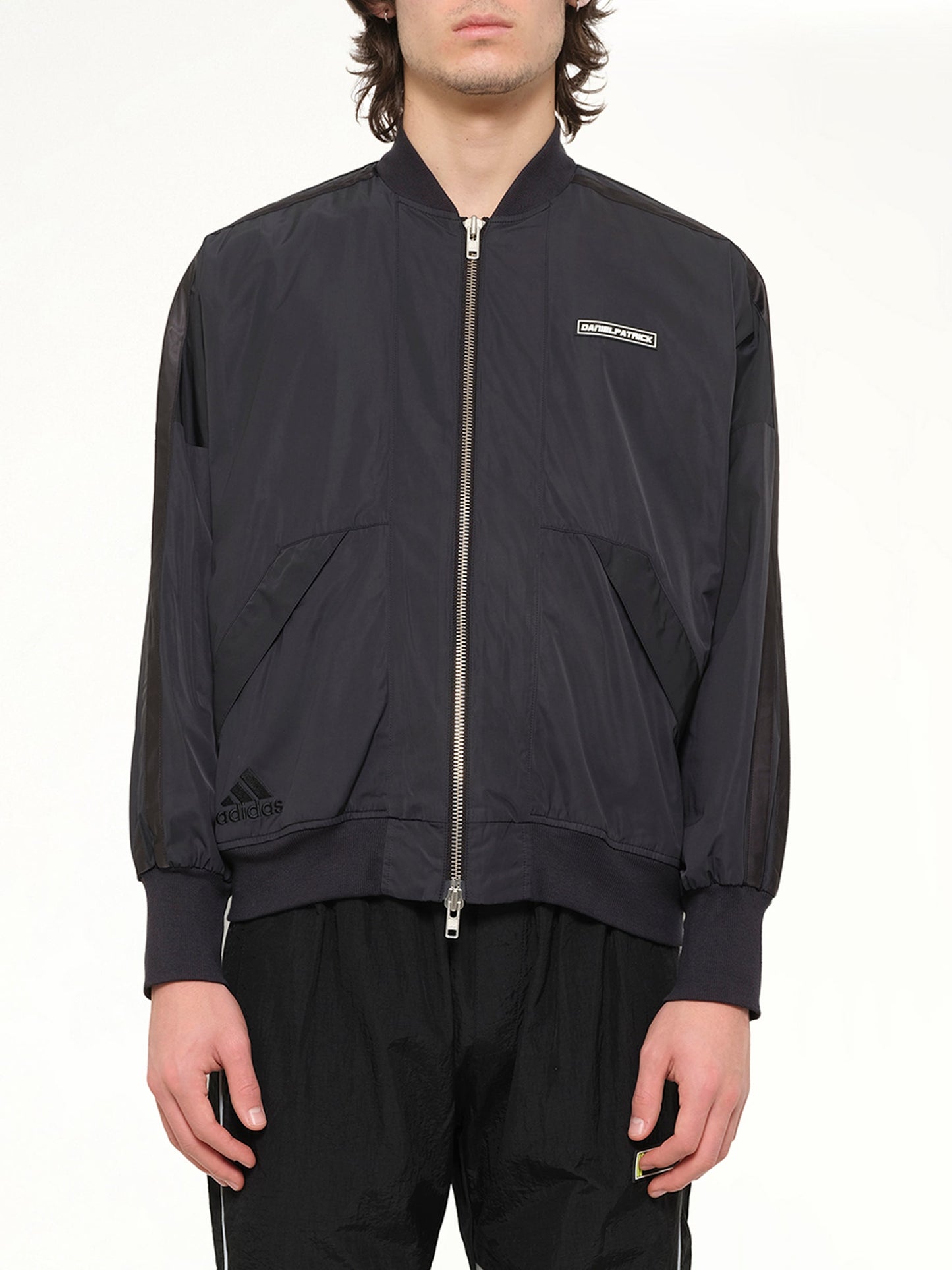 Image of Coats & Jackets. Product name - DP x Adidas Harden Jacket in Black colour by brand - DANIEL PATRICK