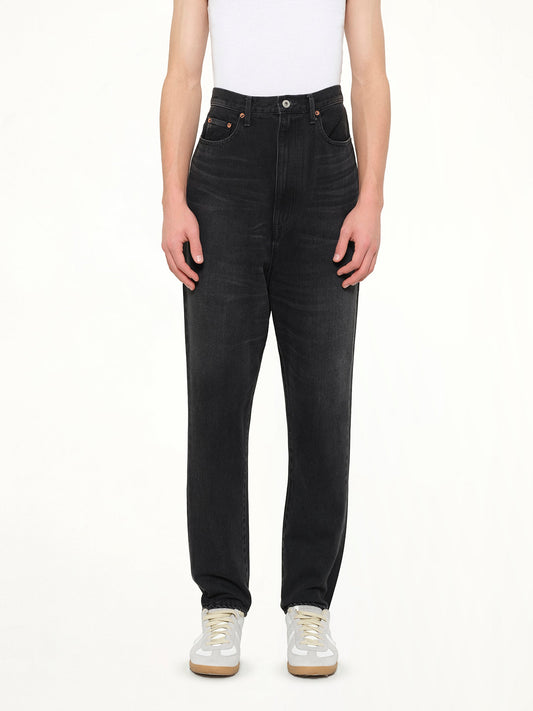 Image of Jeans. Product name - Denim Slim Pants in Black colour by brand - DOUBLET