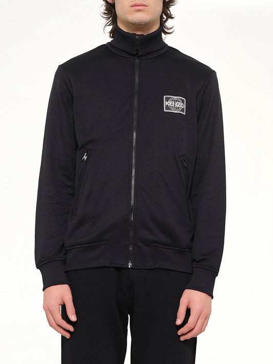 Image of Coats & Jackets. Product name - Kenzo Track Jacket in Black colour by brand - KENZO