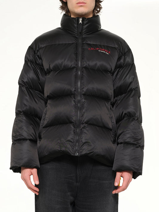 Image of Coats & Jackets. Product name - Pillow Packable Down Jacket in Black colour by brand - DOUBLET