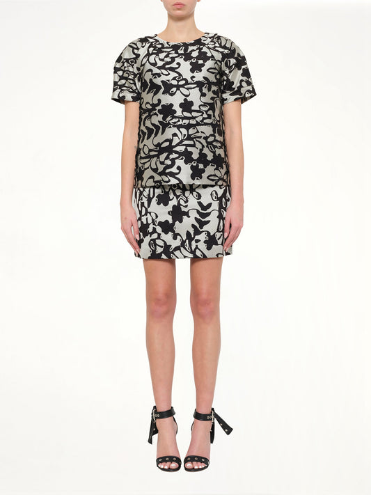 LANVIN Print Top (Black)