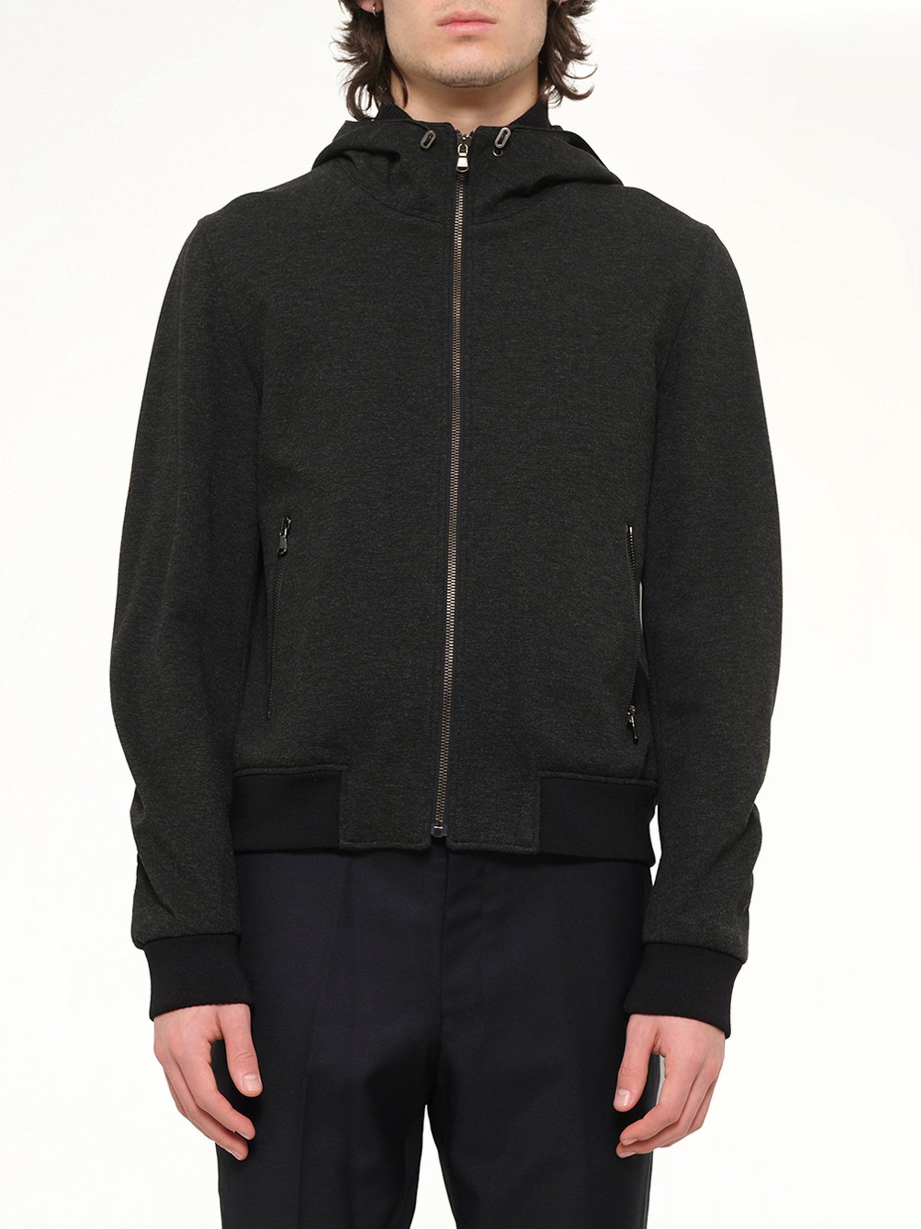 Image of Coats & Jackets. Product name - Track Jacket in Grey colour by brand - WOOYOUNGMI