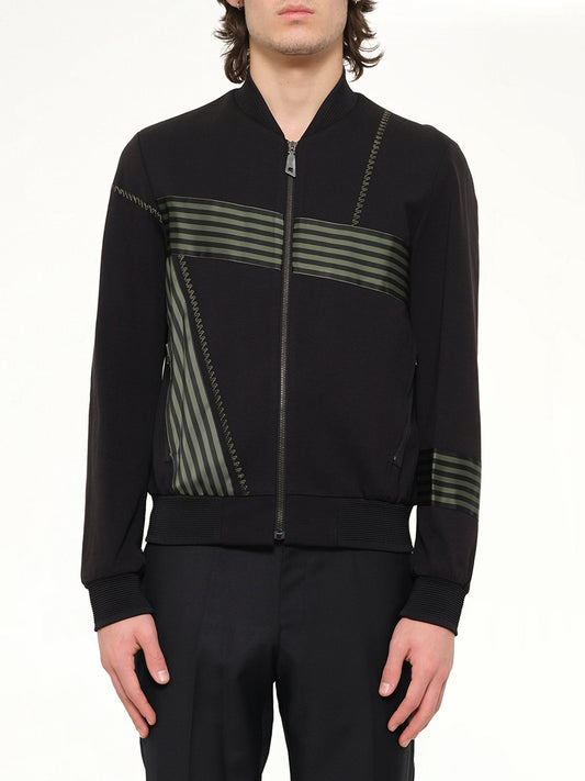 Image of Coats & Jackets. Product name - Wooyoungmi Track Jacket in Black colour by brand - WOOYOUNGMI