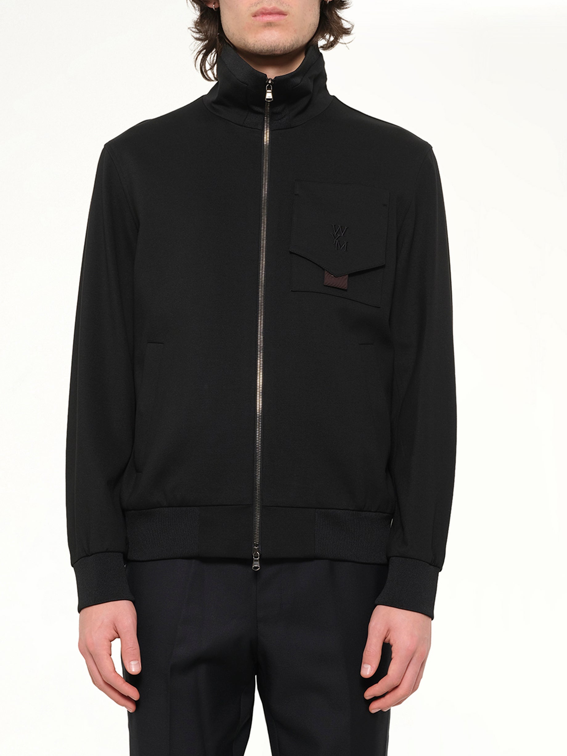 Image of Coats & Jackets. Product name - Wooyoungmi Track Jackets in Black colour by brand - WOOYOUNGMI