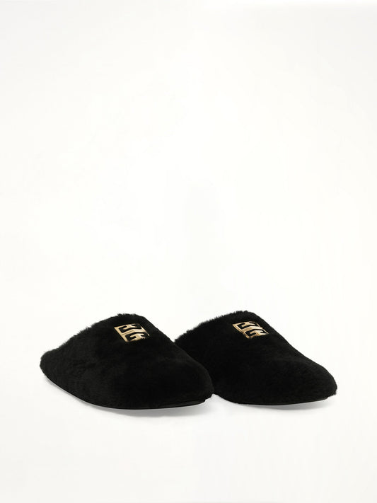 GIVENCHY 4G Shearling Slip On (Black)