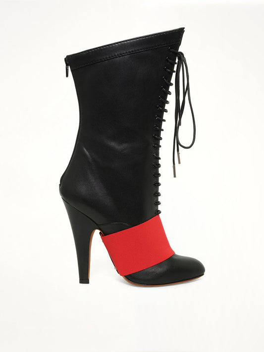Image of Boots. Product name - Corset 12 Elastic Boots in Black colour by brand - GIVENCHY