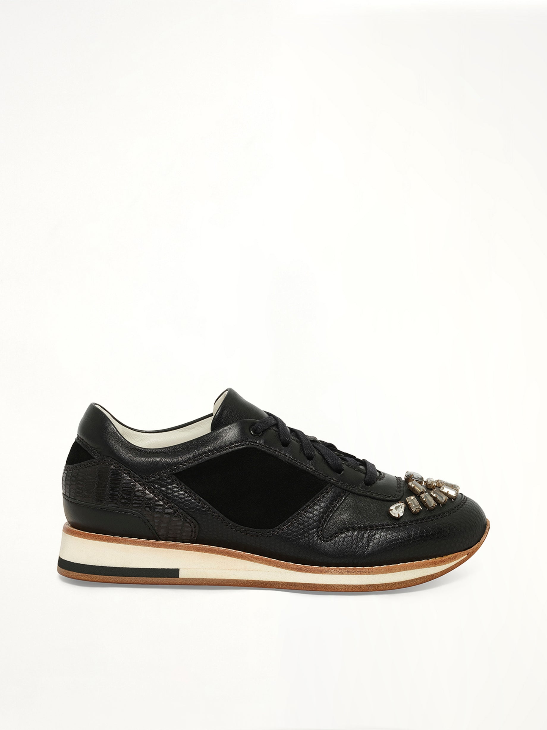 Image of Sneakers. Product name - Running Sneaker in Black colour by brand - LANVIN