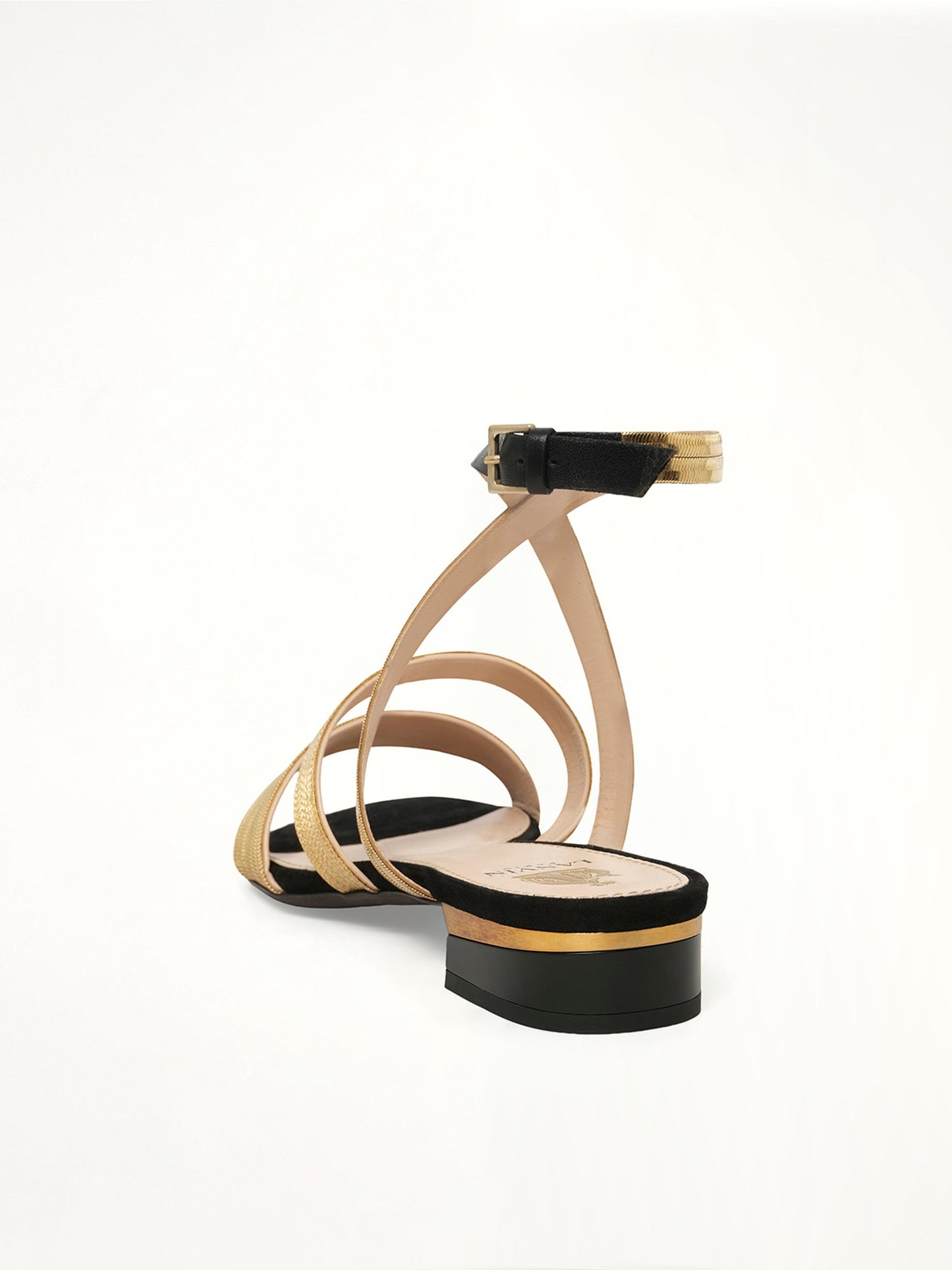LANVIN Flat Sandal W/Chain (Black)