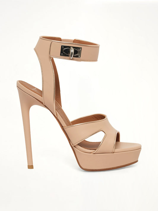 Image of Heels. Product name - Shark Lock Heel 12.5 in Pink colour by brand - GIVENCHY