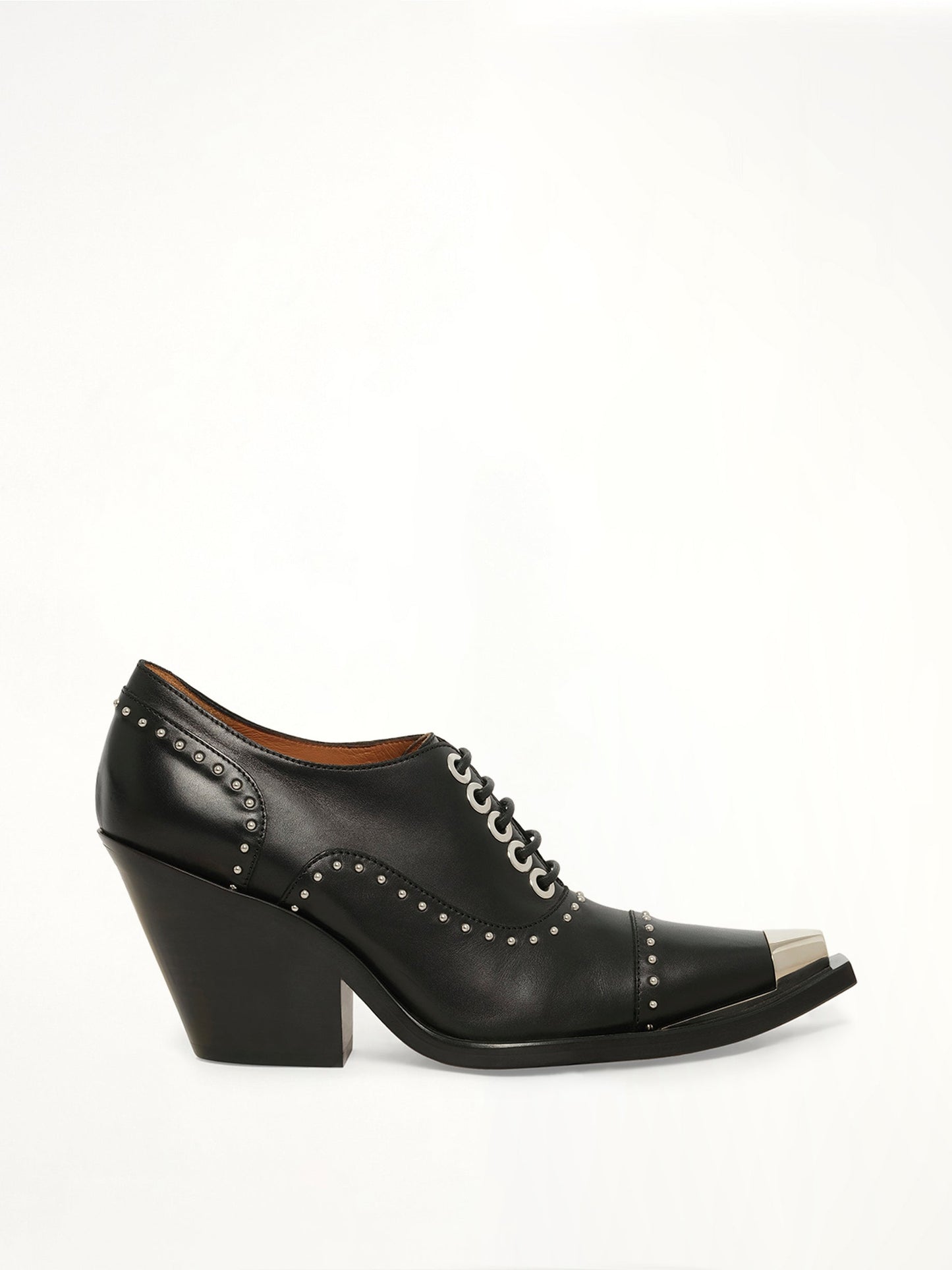 Image of Shoes. Product name - Cowboy Derby Shoes in Black colour by brand - GIVENCHY