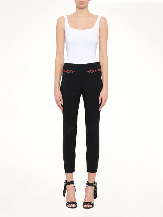 Alexander McQueen Leather Trousers (Black)