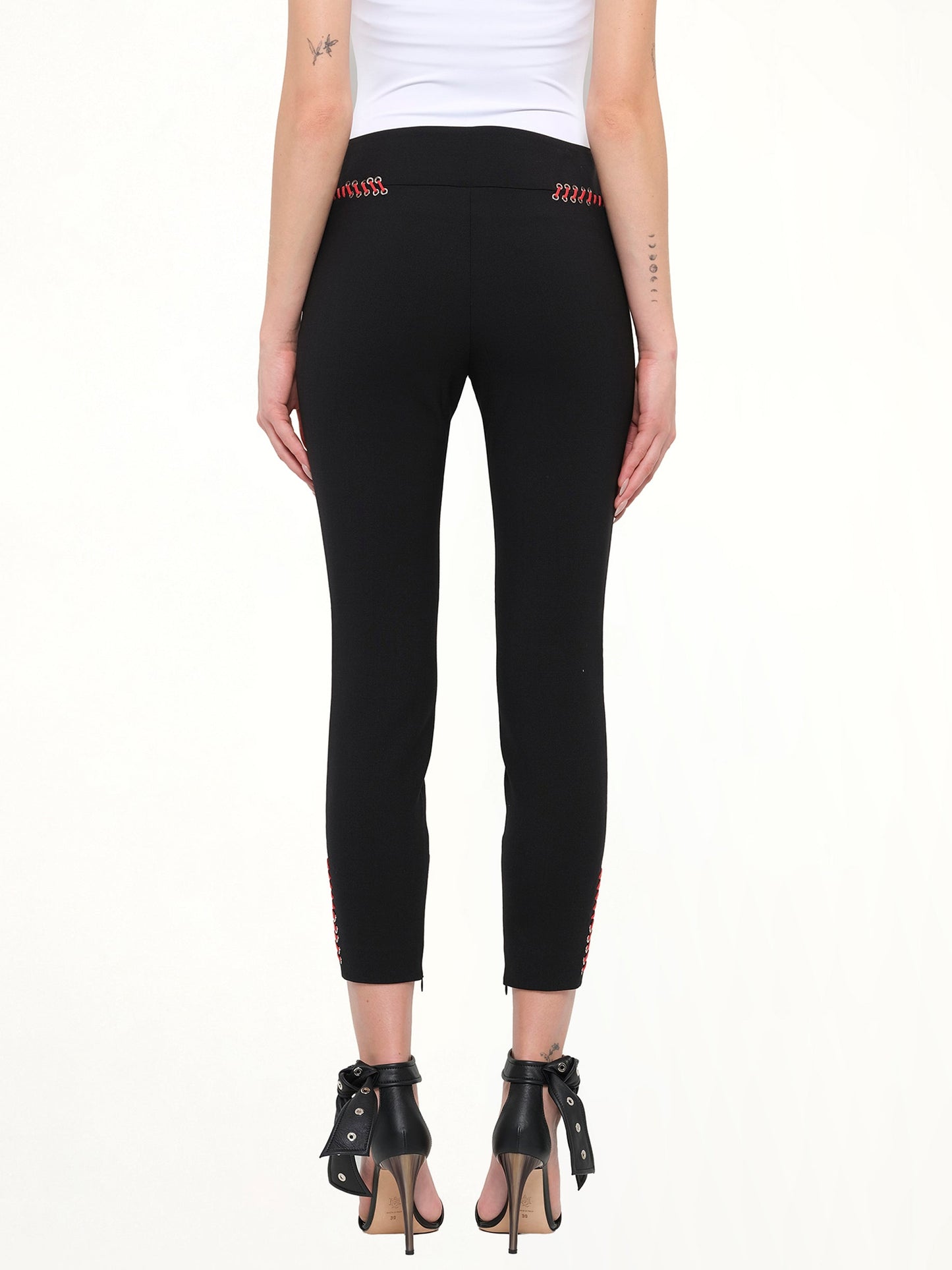 Alexander McQueen Leather Trousers (Black)