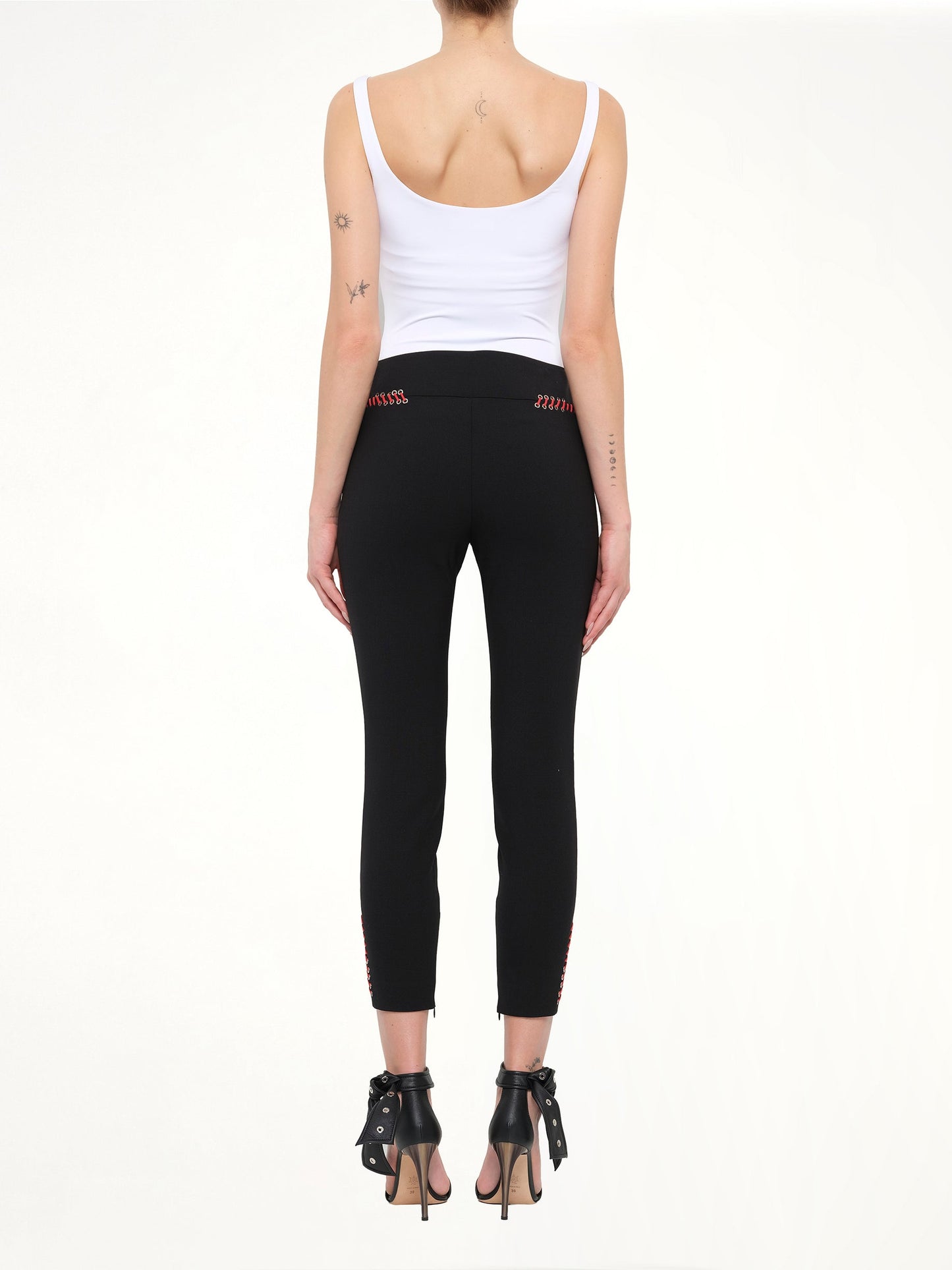 Alexander McQueen Leather Trousers (Black)