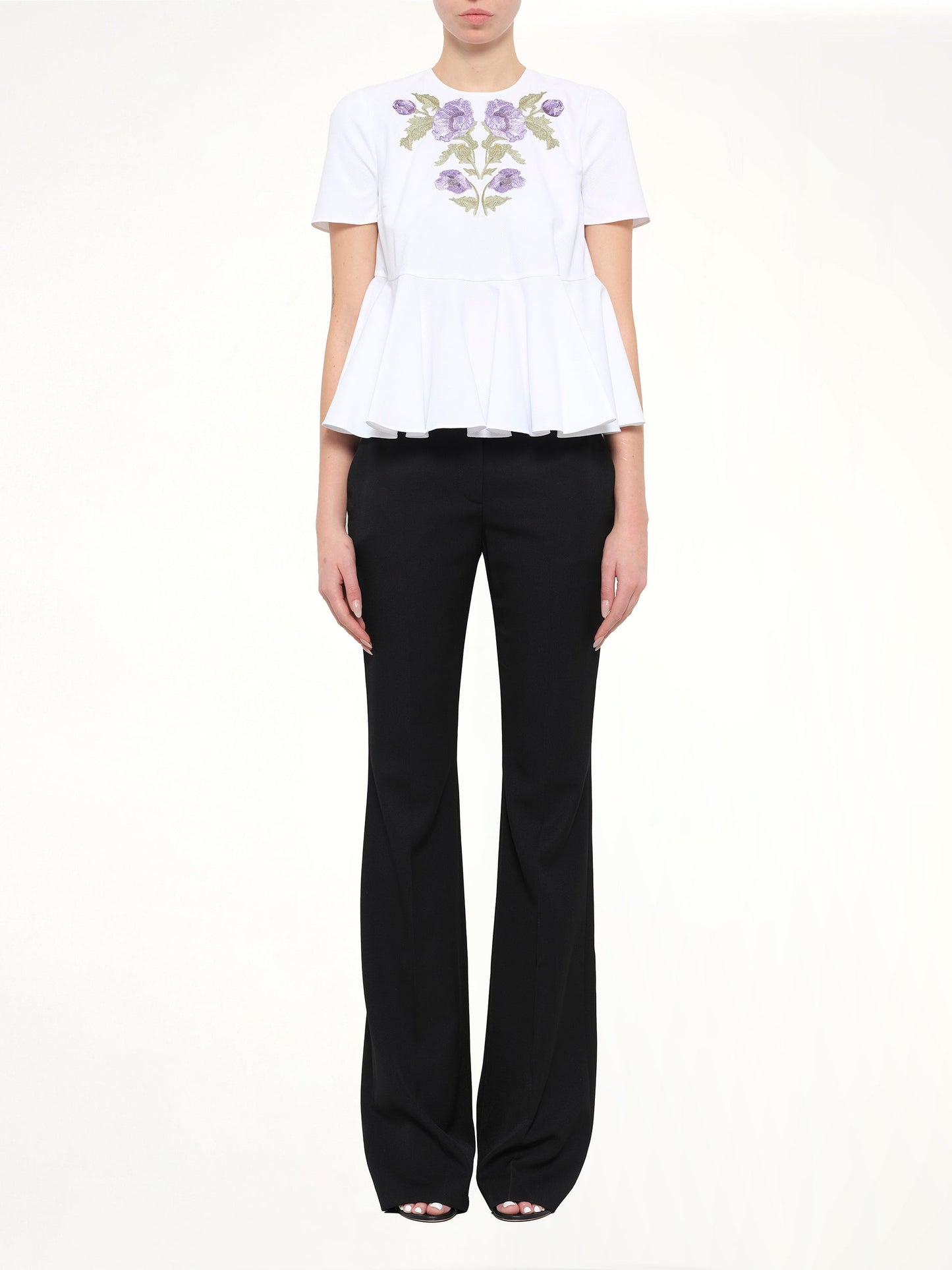 Alexander McQueen Cotton Piquet Top (9000)
