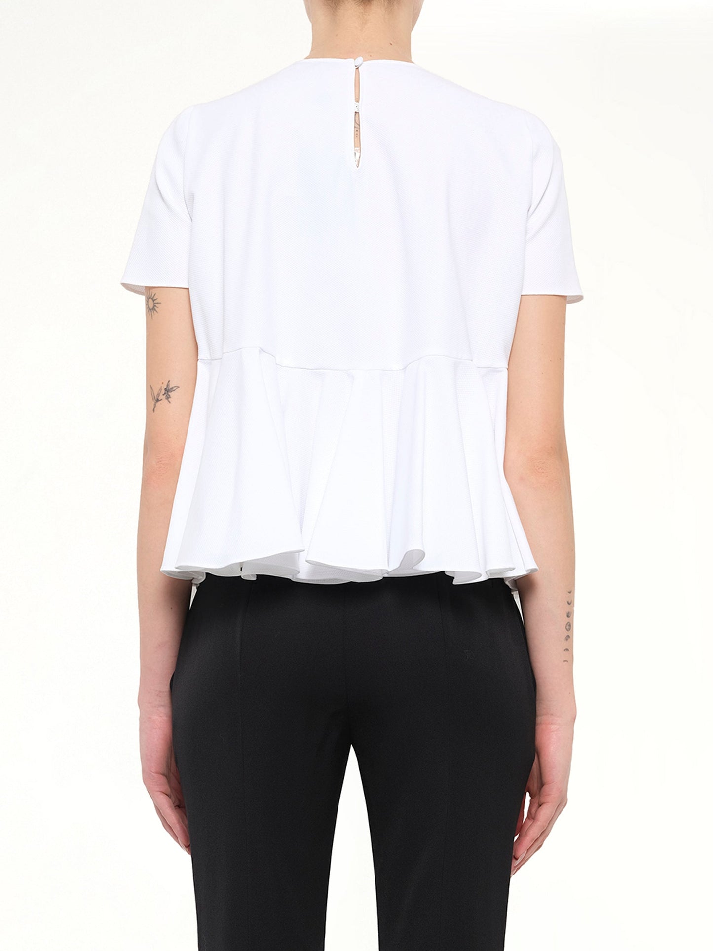 Alexander McQueen Cotton Piquet Top (9000)