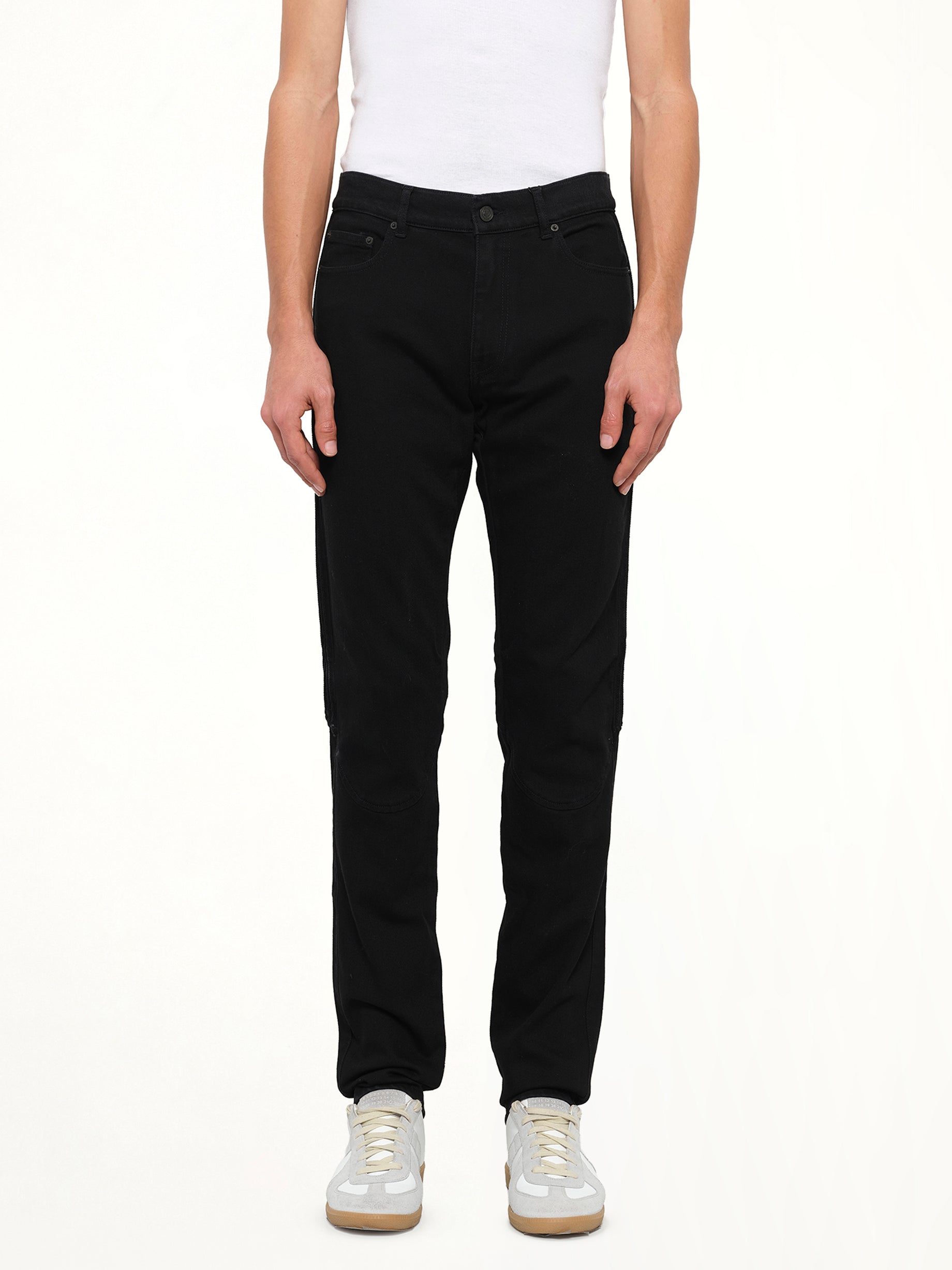 Image of Jeans. Product name - Denim Biker in Black colour by brand - KENZO
