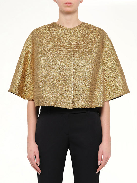 Image of Coats & Jackets. Product name - Jacket in Gold colour by brand - LANVIN