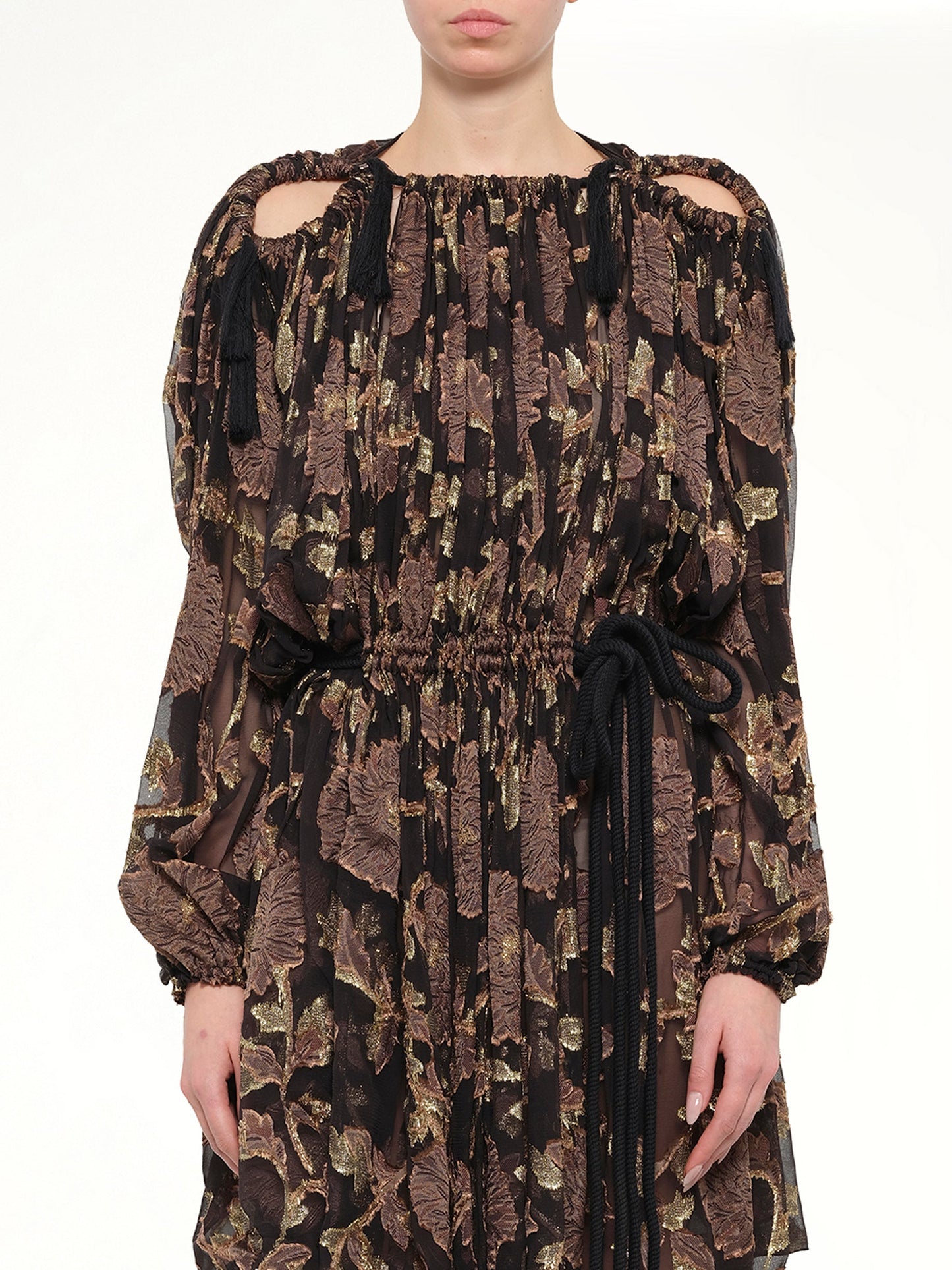 Image of Dresses. Product name - Lanvin Dress in Gold colour by brand - LANVIN