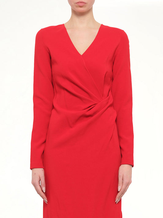 Image of Dresses. Product name - Lanvin Long Dress in Red colour by brand - LANVIN