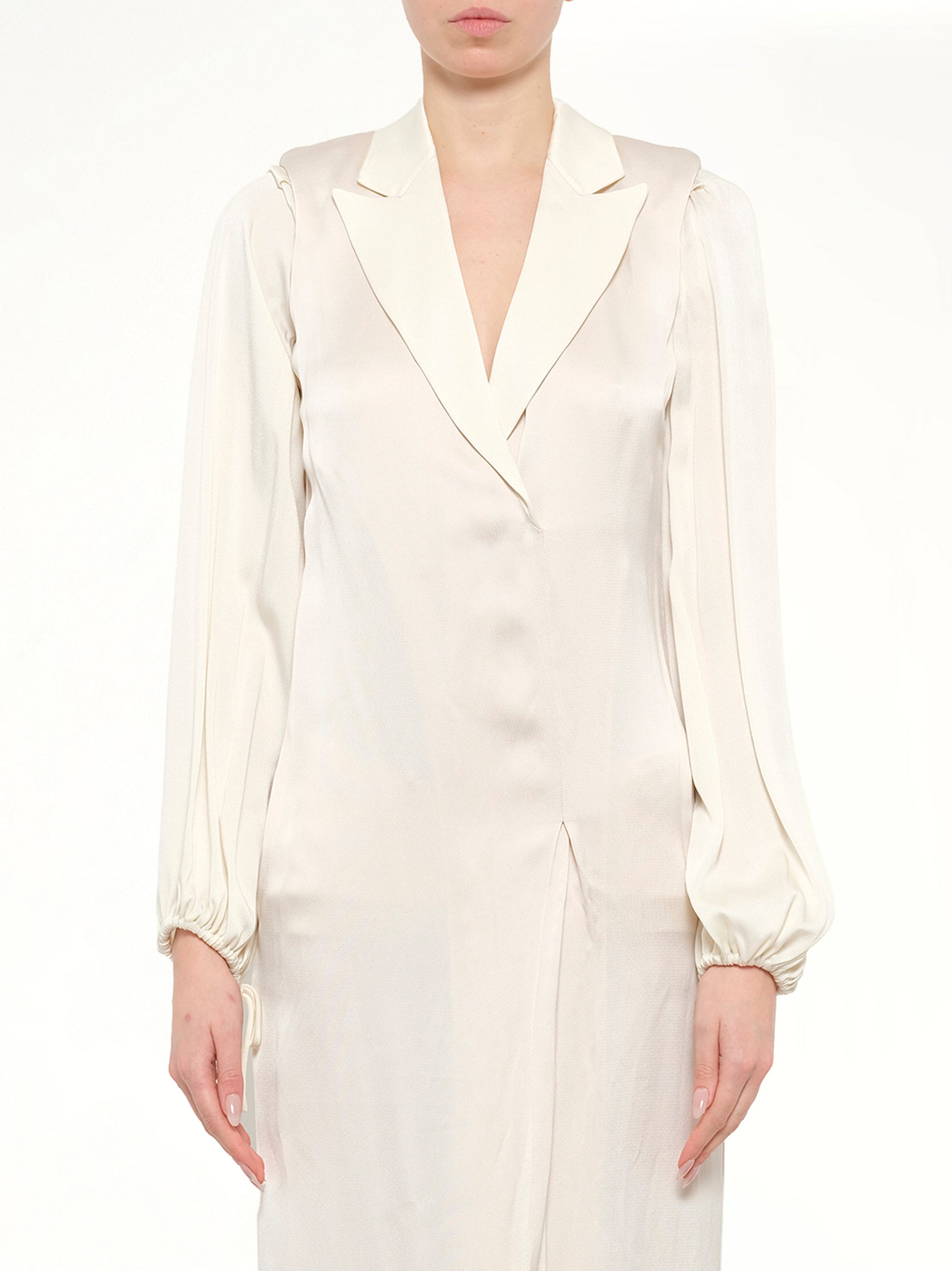 Image of Dresses. Product name - Long Dress in Shell colour by brand - LANVIN