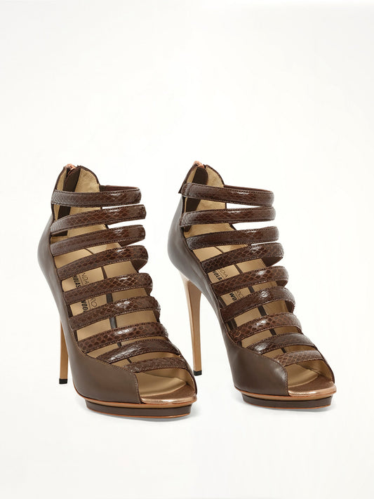 LINDA FARROW Leather Shoes (Clay)