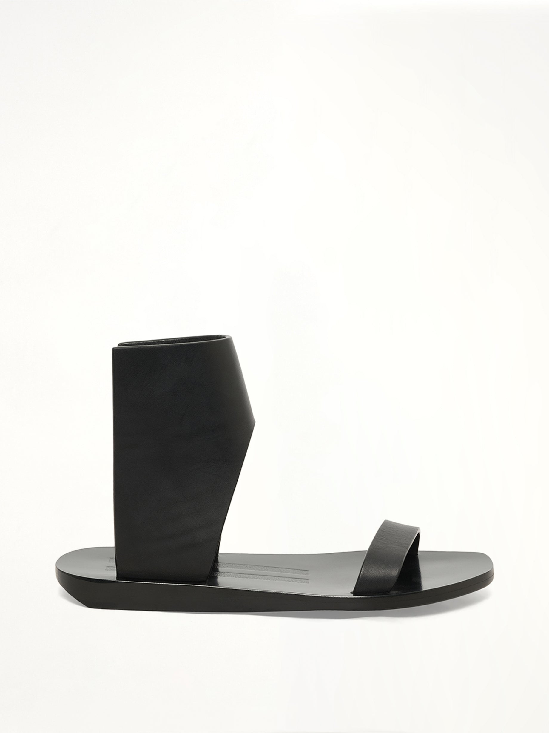 Image of Sandals. Product name - Low Sandal in Black colour by brand - RICK OWENS