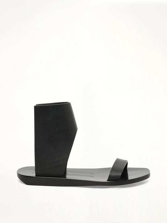 Image of Sandals. Product name - Low Sandal in Black colour by brand - RICK OWENS