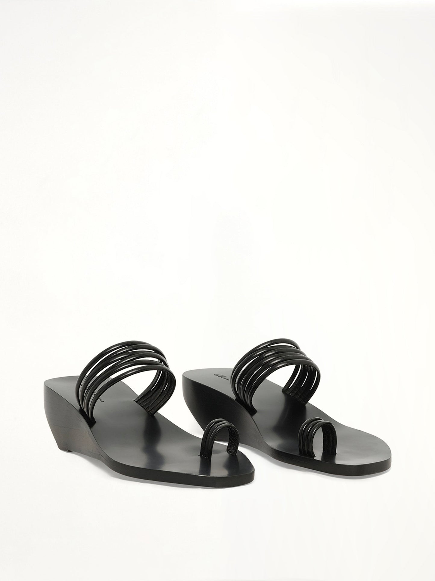 RICK OWENS Toe Straps Shoes (Black)
