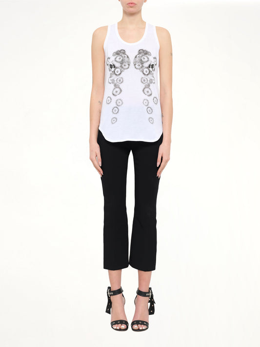 Alexander McQueen Pom Skull T-Shirt (White)
