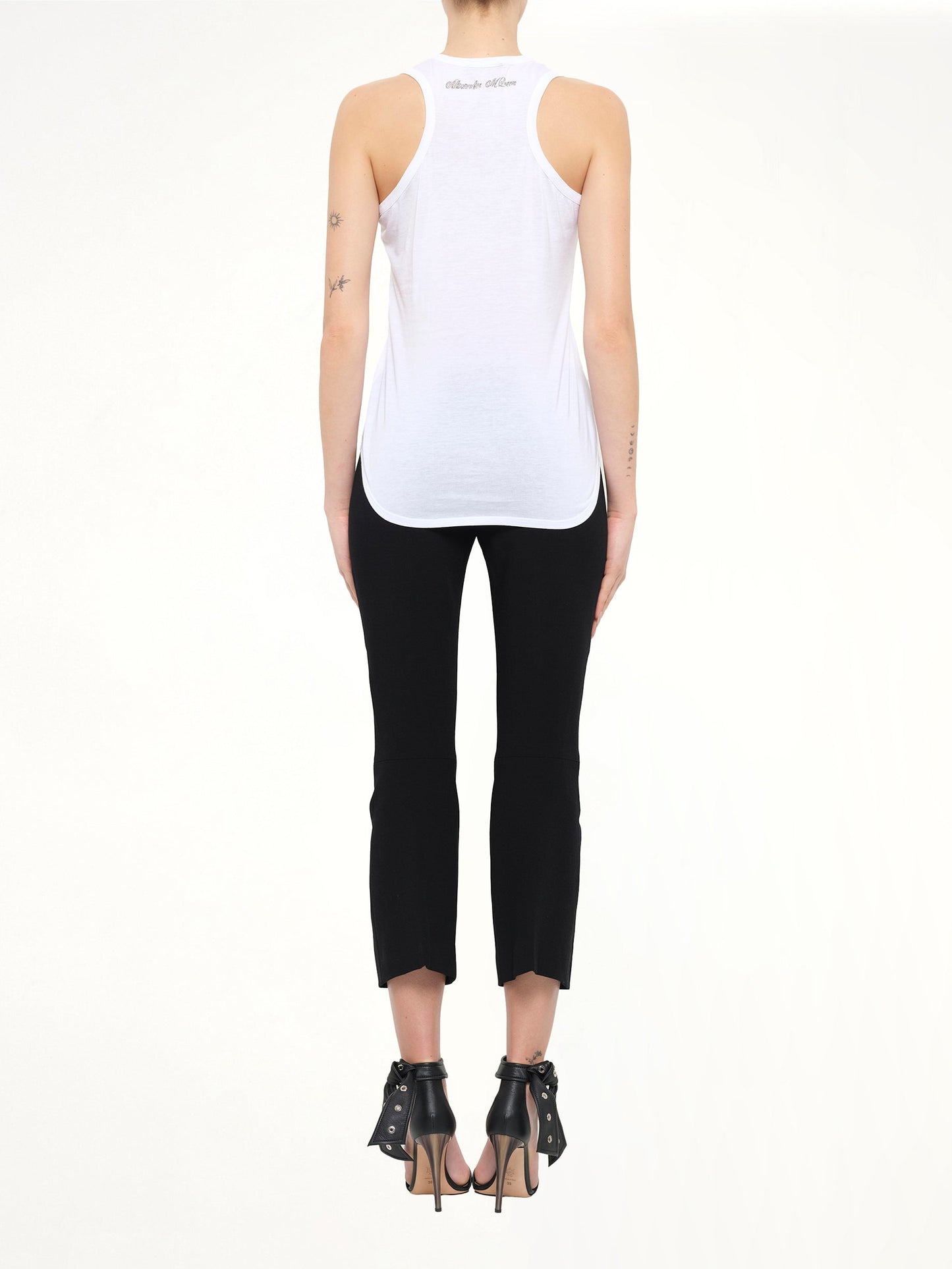 Alexander McQueen Pom Skull T-Shirt (White)