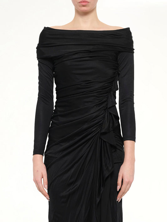 Image of Dresses. Product name - Givenchy Long Dress in Black colour by brand - GIVENCHY