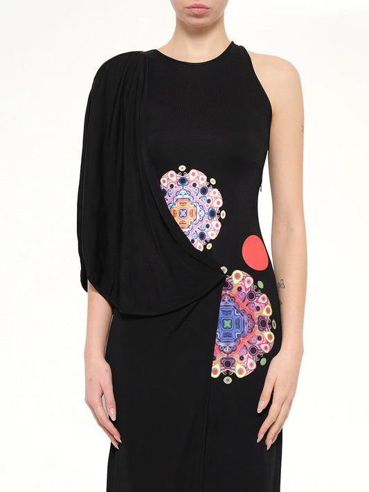 Image of Dresses. Product name - Givenchy Podium Robe Dress in Black colour by brand - GIVENCHY