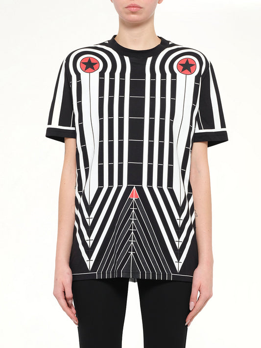 Image of T-Shirts. Product name - Givenchy Podium T-Shirt in Black colour by brand - GIVENCHY