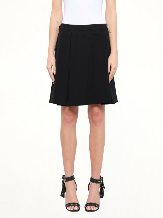 Image of a model wearing Skirts. Product name - Kilt in Black colour by brand - GIVENCHY