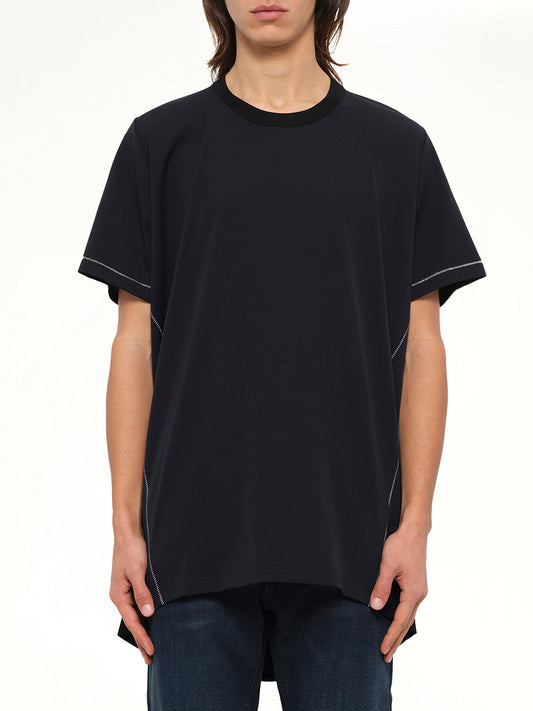 Image of T-Shirts. Product name - Logo T-Shirt in Navy colour by brand - LANVIN