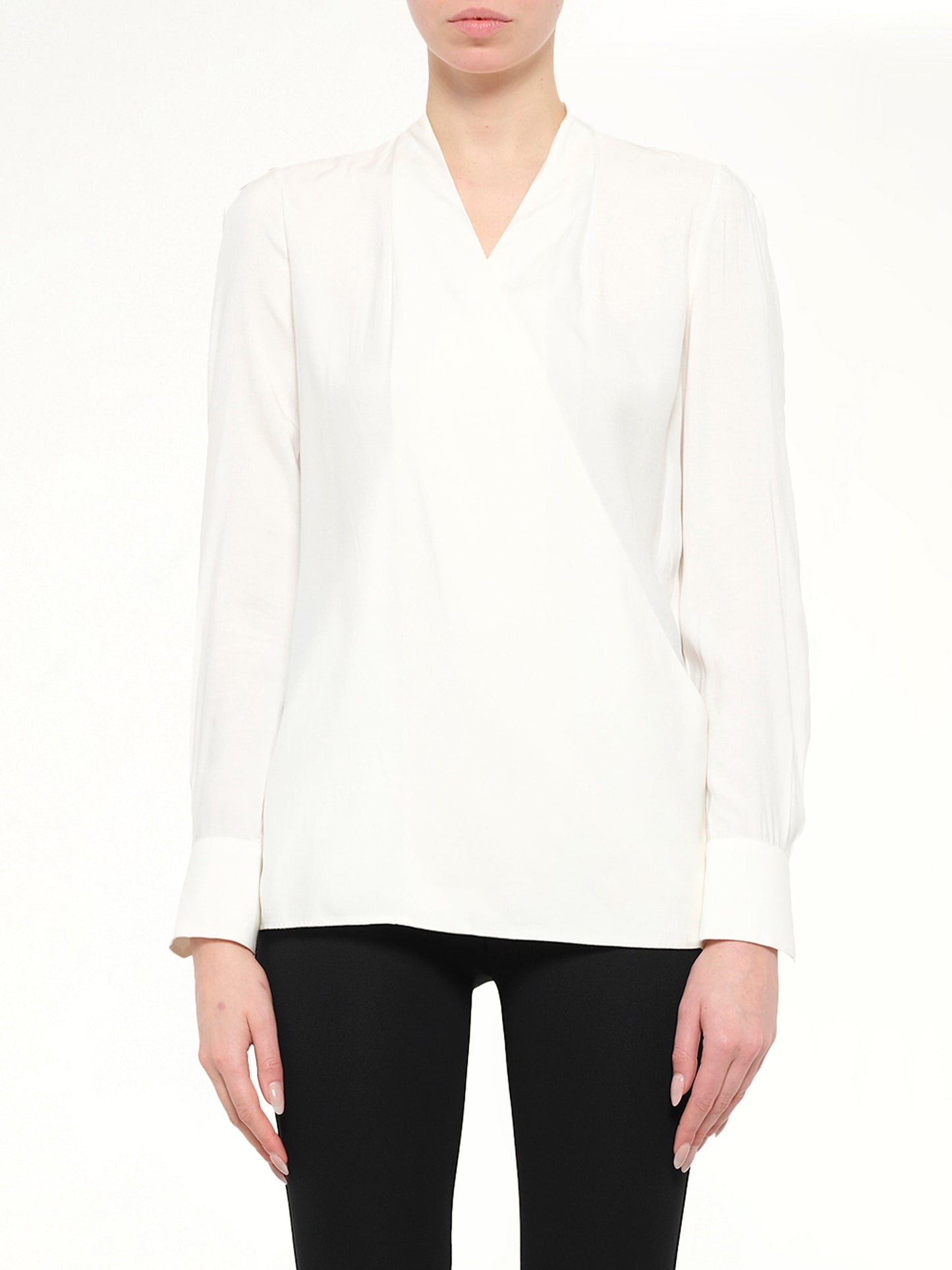 Image of Shirts. Product name - Long Sleeve Blouse in Natural colour by brand - GIVENCHY