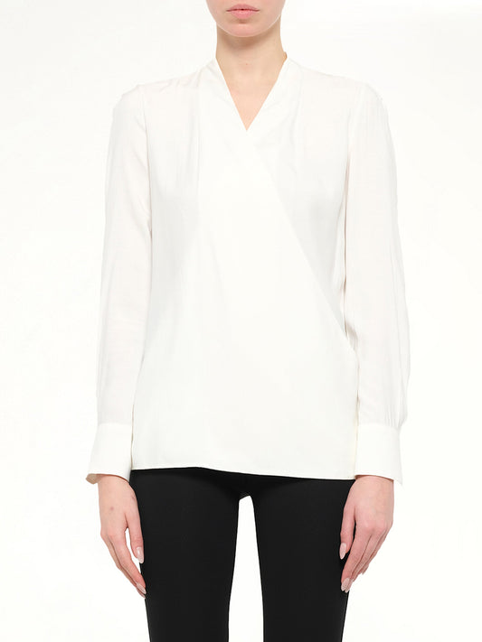 Image of Shirts. Product name - Long Sleeve Blouse in Natural colour by brand - GIVENCHY