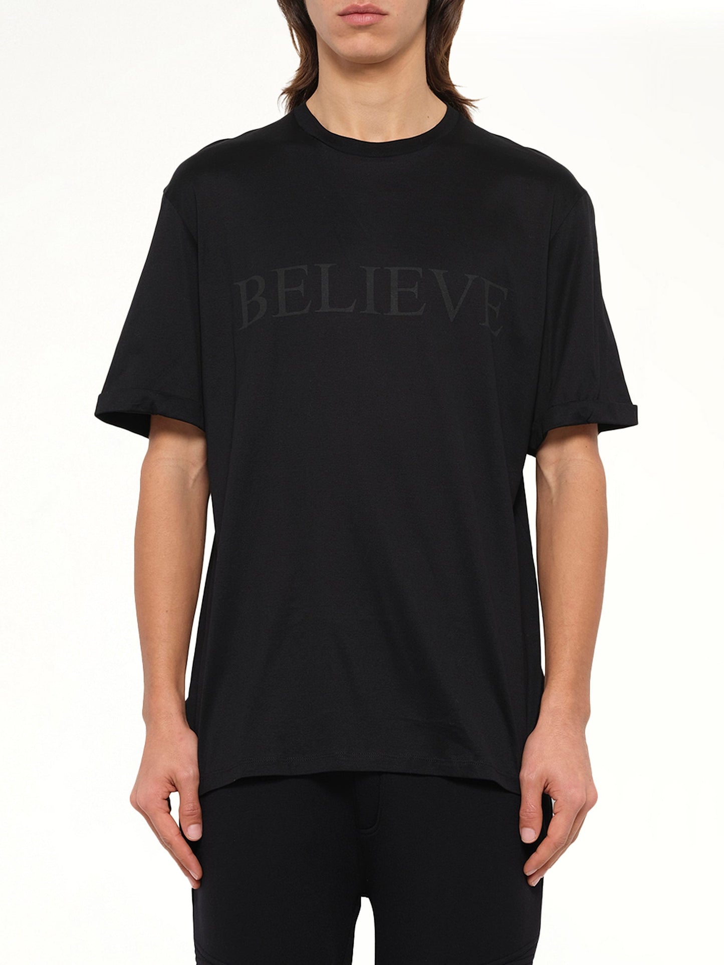 Image of T-Shirts. Product name - Neil Barrett T-Shirt in Black colour by brand - NEIL BARRETT
