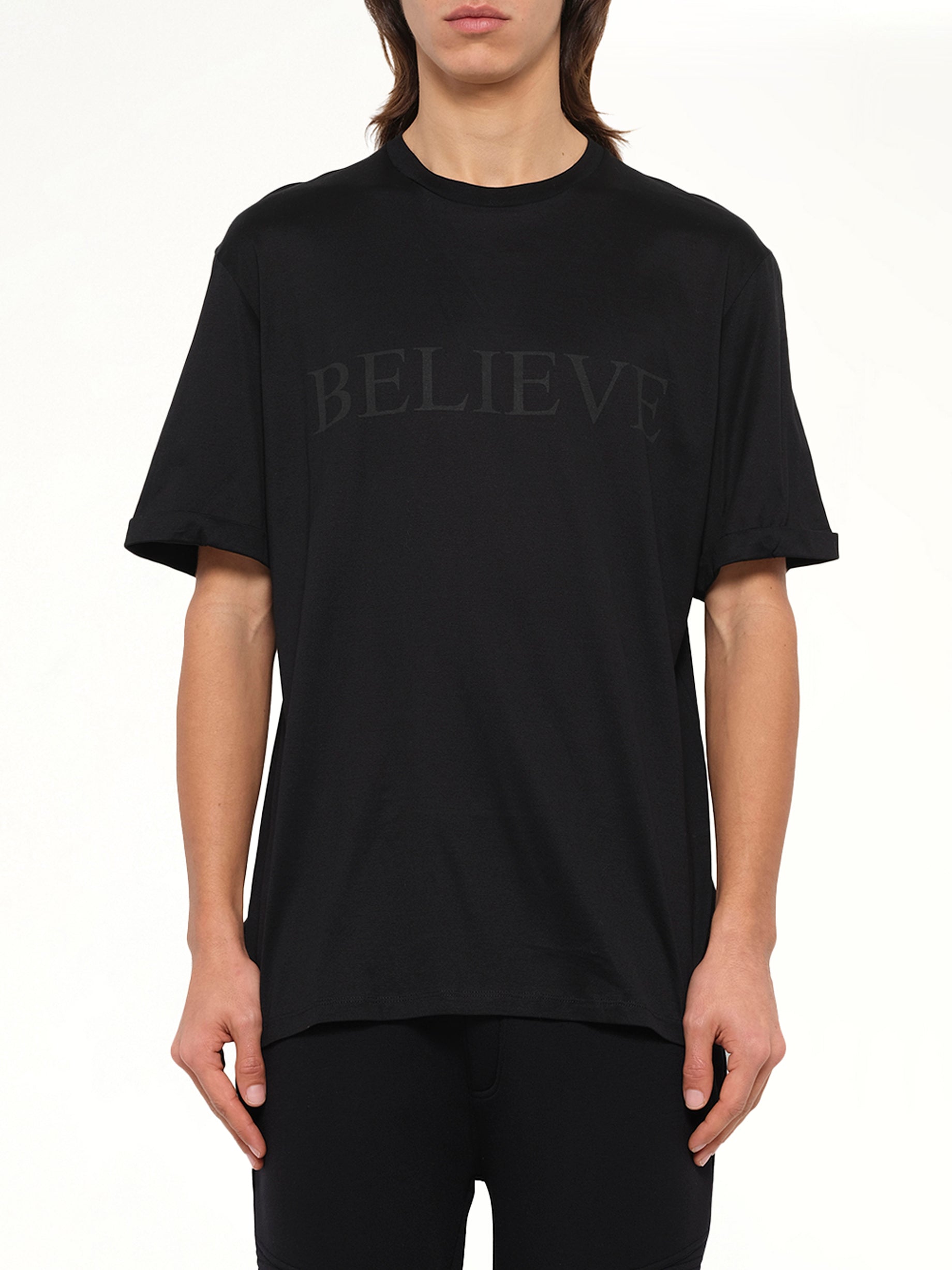 Image of T-Shirts. Product name - Neil Barrett T-Shirt in Black colour by brand - NEIL BARRETT