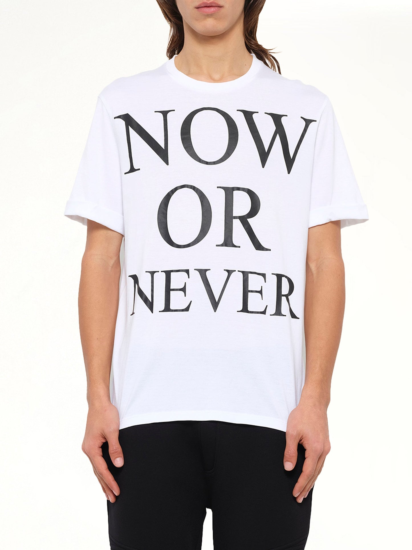 Image of T-Shirts. Product name - Neil Barrett T-Shirt in White colour by brand - NEIL BARRETT