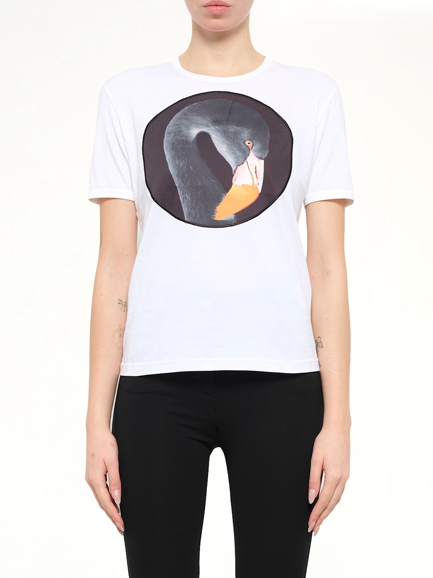 Image of T-Shirts. Product name - Podium Flamengo T-Shirt in White colour by brand - GIVENCHY