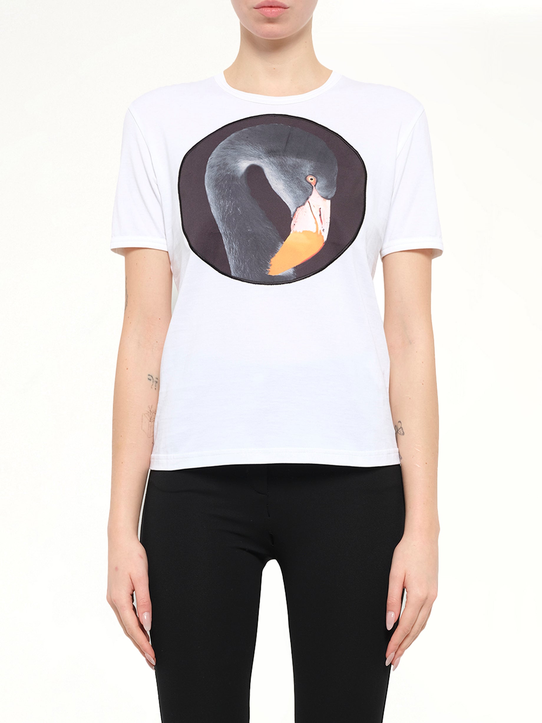 Image of T-Shirts. Product name - Podium Flamengo T-Shirt in White colour by brand - GIVENCHY