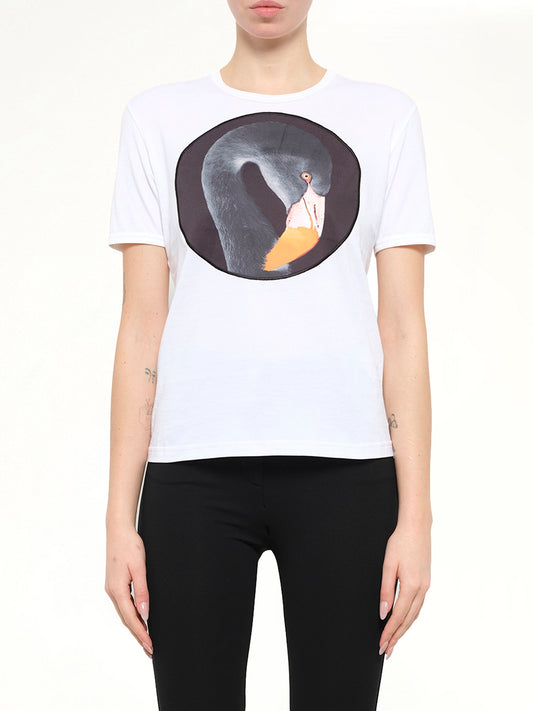 Image of T-Shirts. Product name - Podium Flamengo T-Shirt in White colour by brand - GIVENCHY