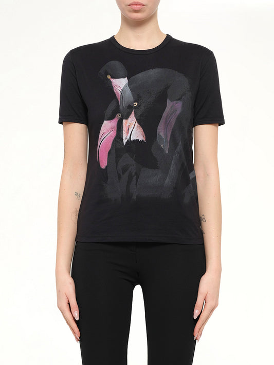 Image of T-Shirts. Product name - Podium Flamengo T-Shirts in Black colour by brand - GIVENCHY