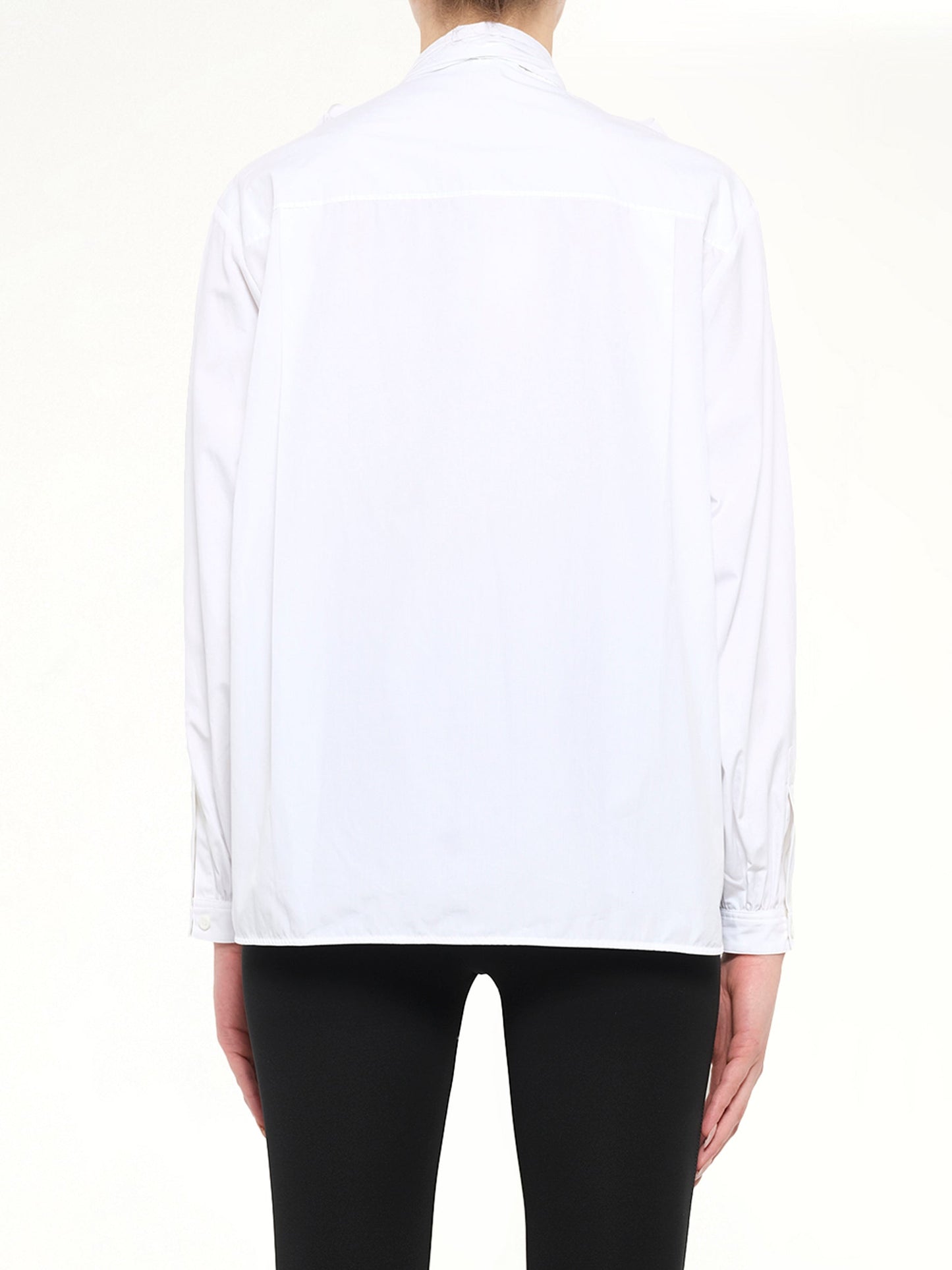 GIVENCHY Pussy-Bow Shirt (White)
