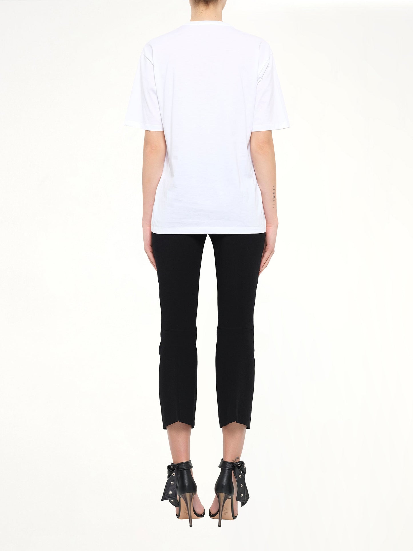ALEXANDER MCQUEEN Skull Oversize T-Shirt (White)