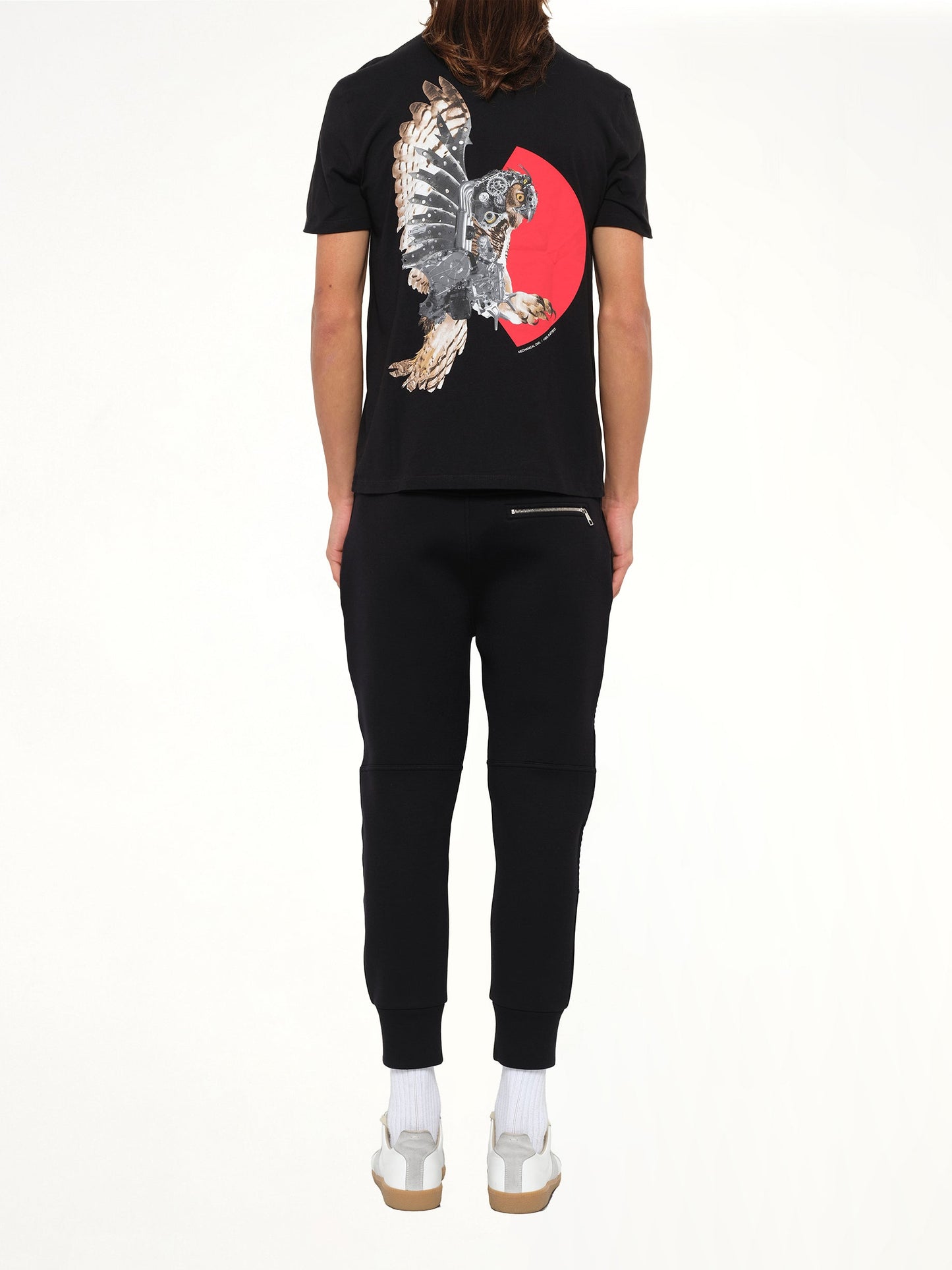 NEIL BARRETT Owl T-Shirt (Black)