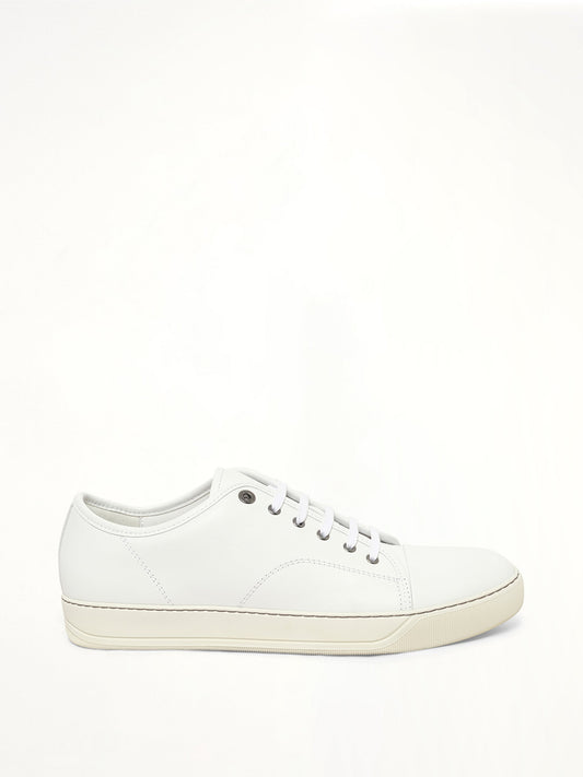 Image of Sneakers. Product name - Captoe Sneaker in White colour by brand - LANVIN
